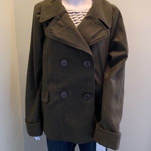 Larry Levine Double-Breasted Pea Coat Size Large